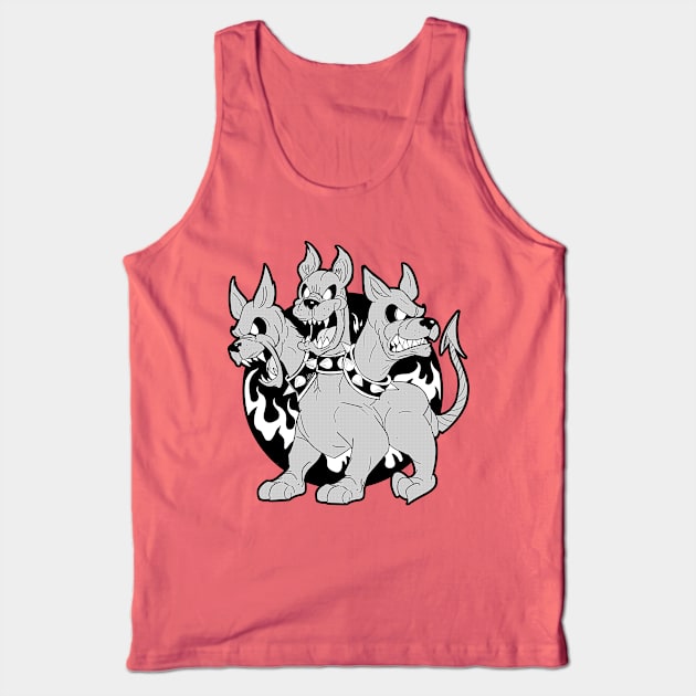 Cartoon Cerberus Tank Top by Phreephur